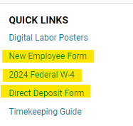 isolved quick links