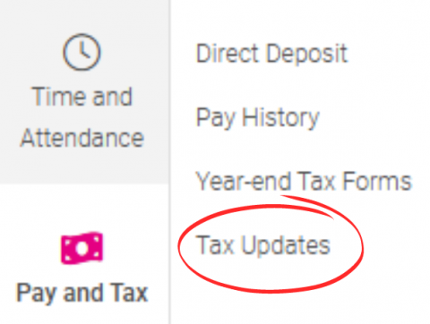 w4 tax update